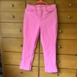 Lilly Pulitzer like new 8 pink jeans
